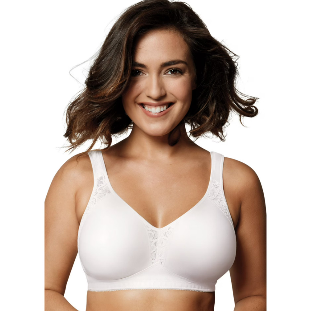Playtex 18 Hour White All-Around Smoothing Wire Free T-Shirt Bra Size 38B